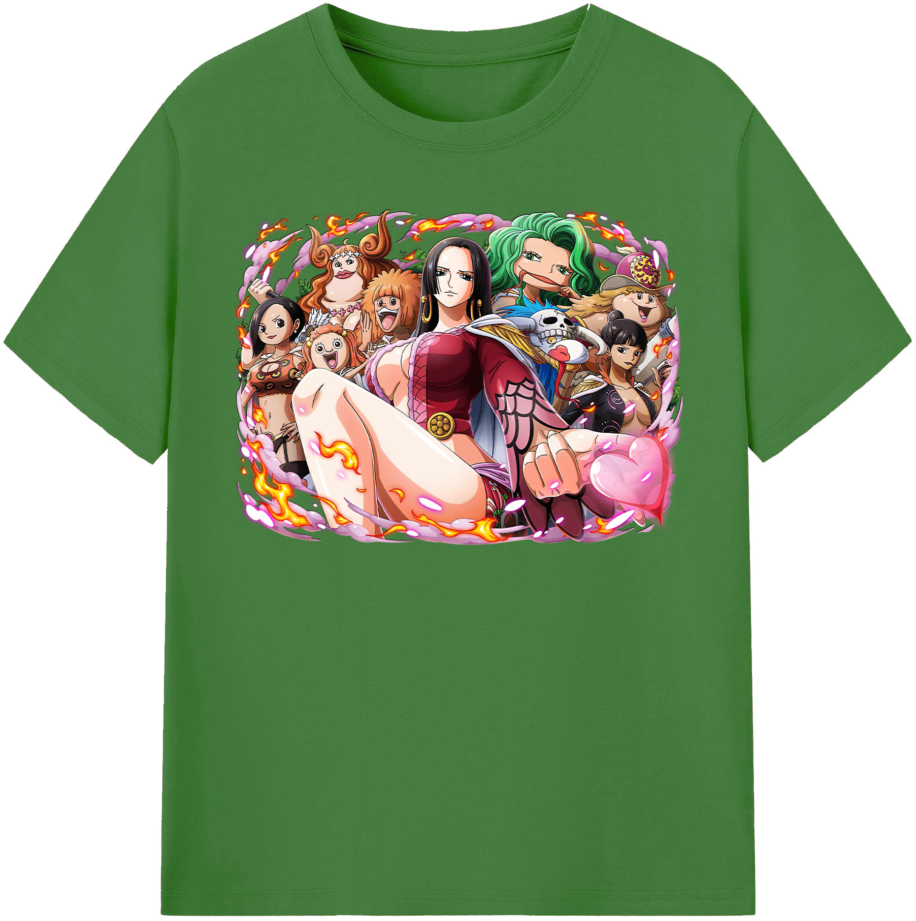 ワンピース ボア・ハンコック ONE PIECE Boa·Hancock レディースカジュアルプリントTシャツ（綿100％）